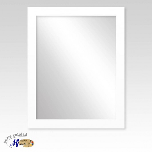 Tapa cuadro luz o electrico vertical marco blanco espejo