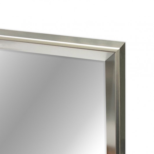 Cuadro con espejo, marco lacado aluminio efecto profundidad (varias medidas)