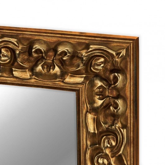 Cuadro con espejo, marco oro veneciano perfil 90x36mm (varias medidas)
