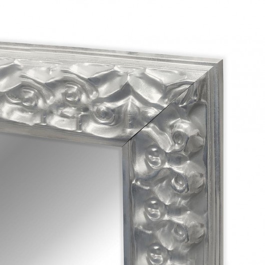 Cuadro con espejo, marco plata perfil 90x36mm (varias medidas)