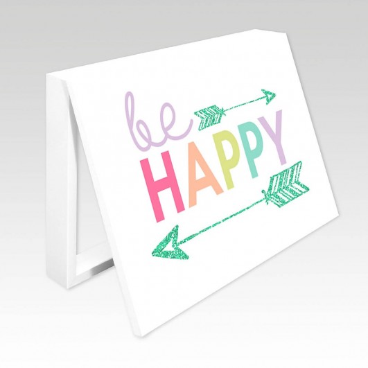 Cubrecontador frase "Be Happy" (varios tamaños y colores)