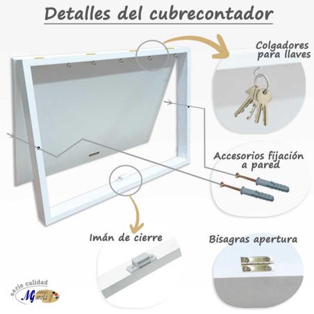 Cubrecontador imagen Amapolas - Tamargo (varios colores y medidas)